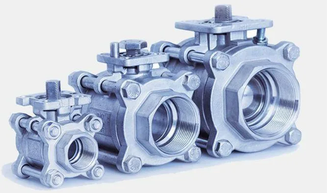 SS Ball Valve, 3-Piece